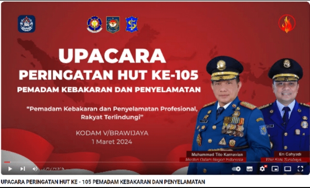 인도네시아 공화국 제105주년 국가 화재 구조기념일